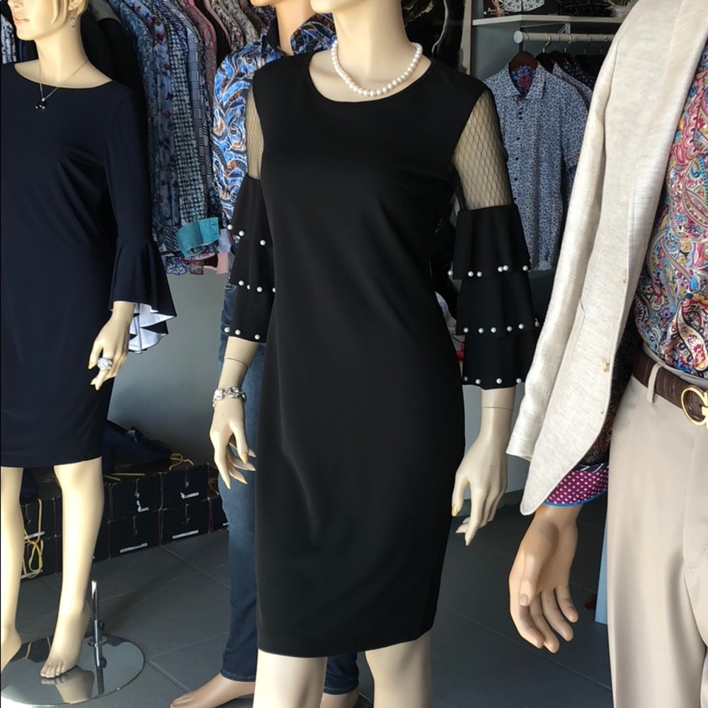 Tiered Sleeve Midi Dress